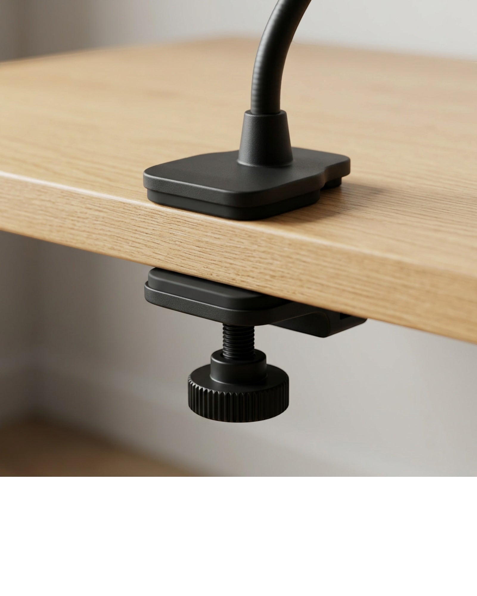 Fotch Desk-Clamp Gooseneck Phone Holder 75 cm Black - Detail view